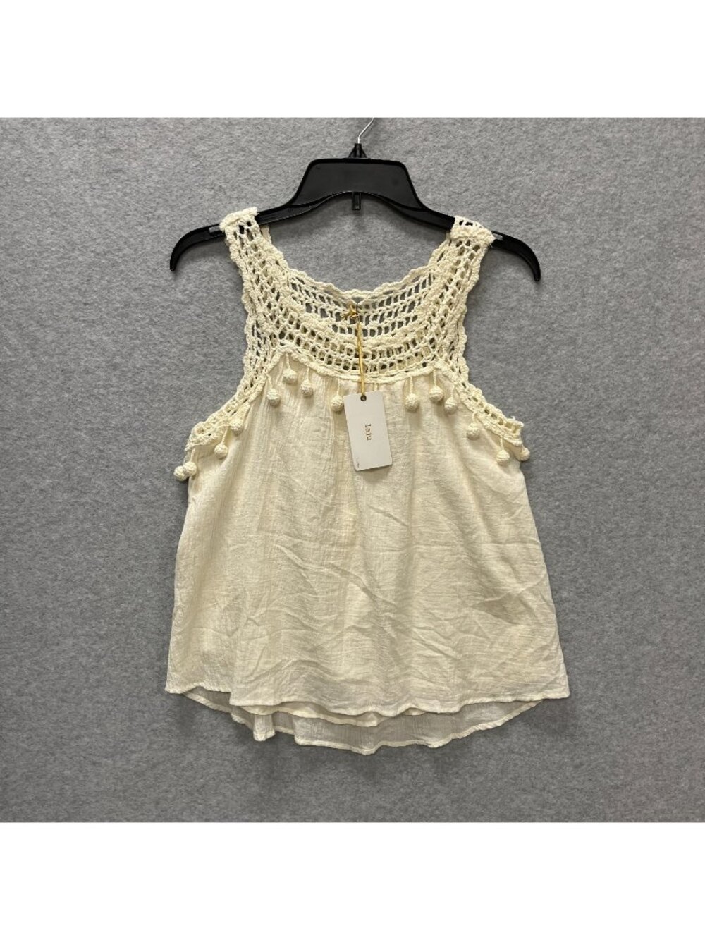 Laju Lindie Crochet Tank Top Women's Size XS NWT